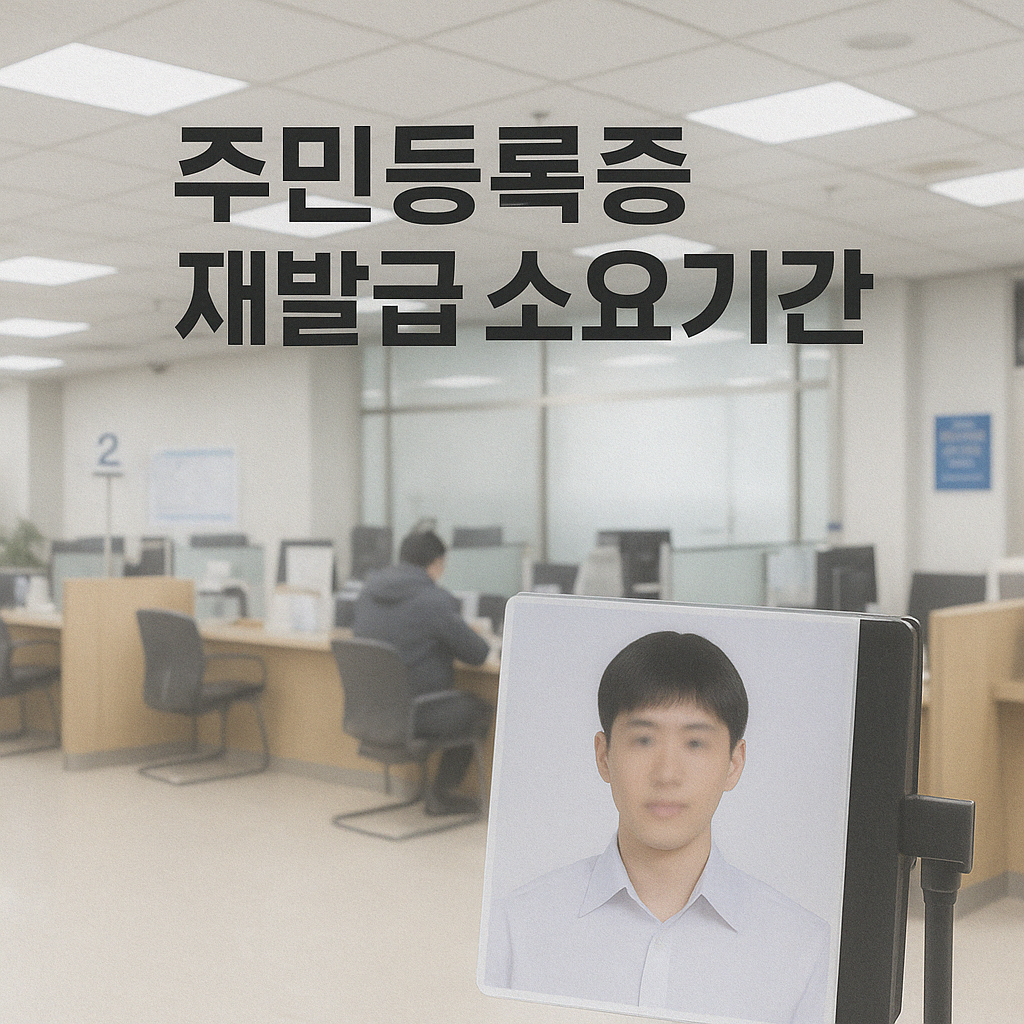 주민등록증 재발급 소요기간