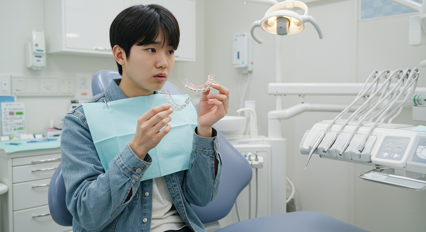 브라켓 떨어짐&amp;#44; 치과진료요령