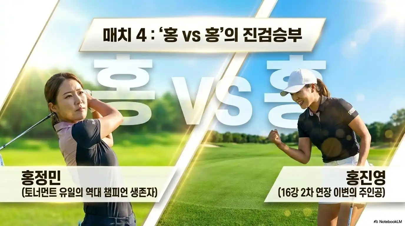 두산 매치플레이 8강 홍정민 대 홍진영