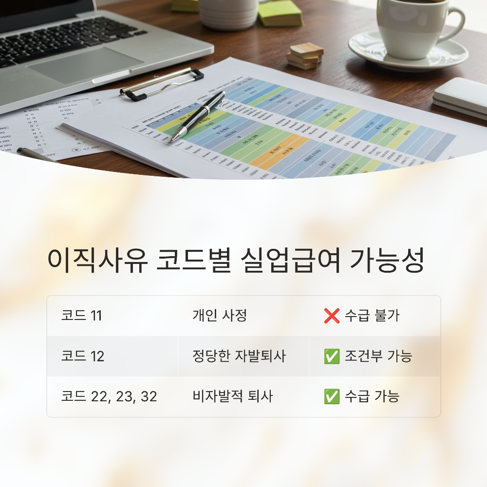 2025 자발적 퇴사 실업급여 조건 총정리|정당한 사유·이직코드까지 완벽 안내