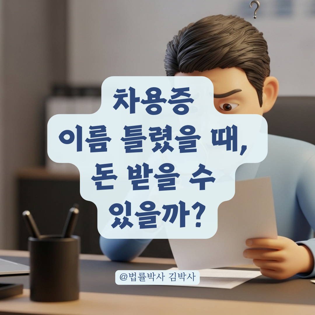 차용증 인적사항 불일치 시, 법원이 인정하는 채권 관계 구분법은?