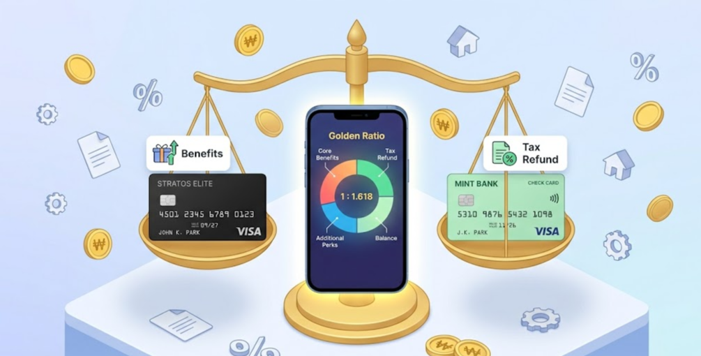 신용카드 혜택과 체크카드 소득공제 환급금 사이의 황금비율 전략 인포그래픽