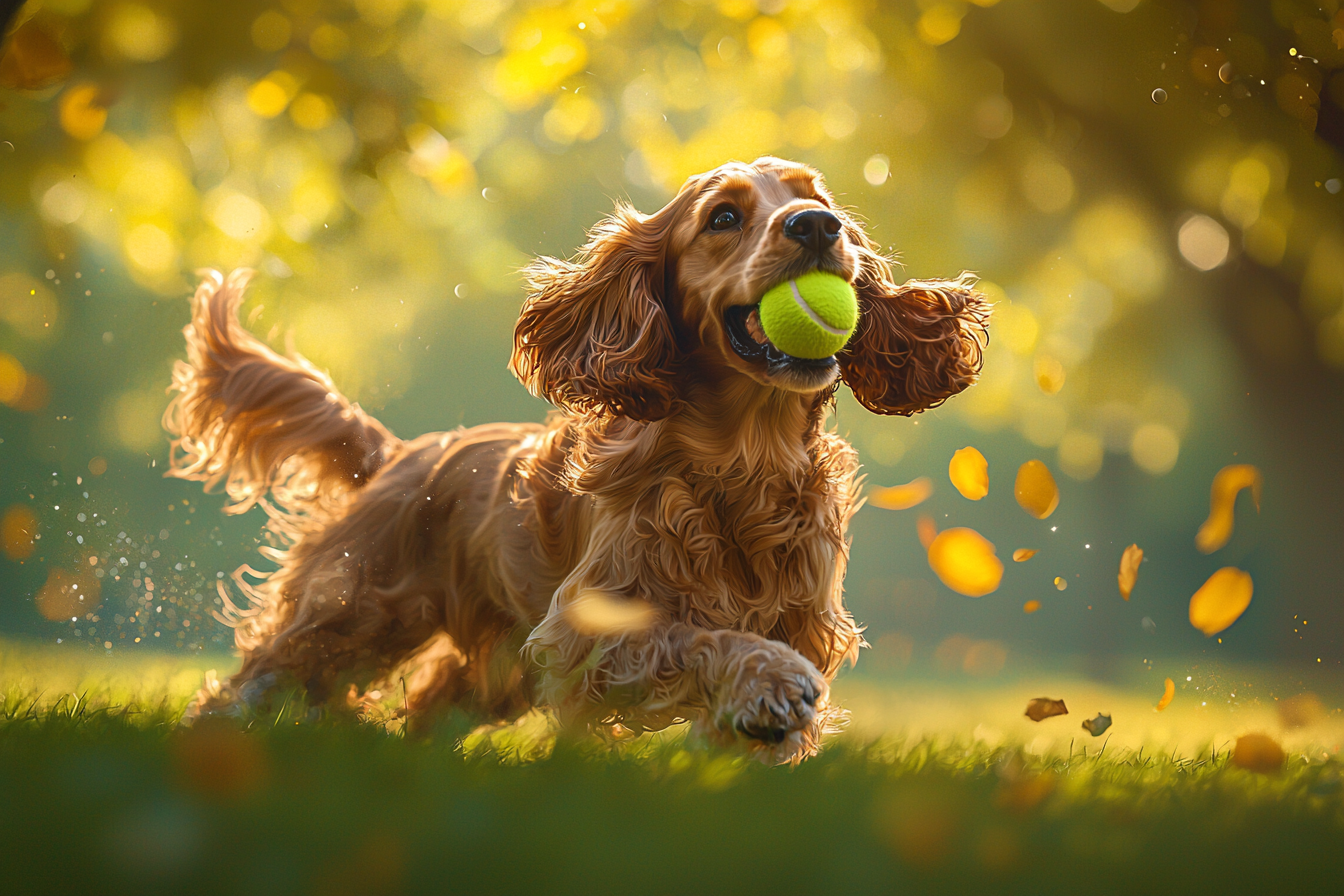 cocker spaniel in the park