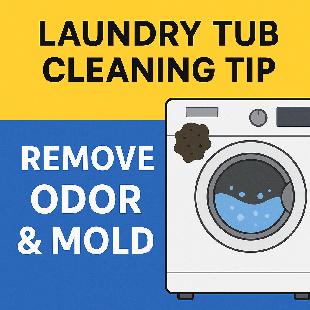 세탁조 청소로 냄새와 곰팡이 제거하는 꿀팁
