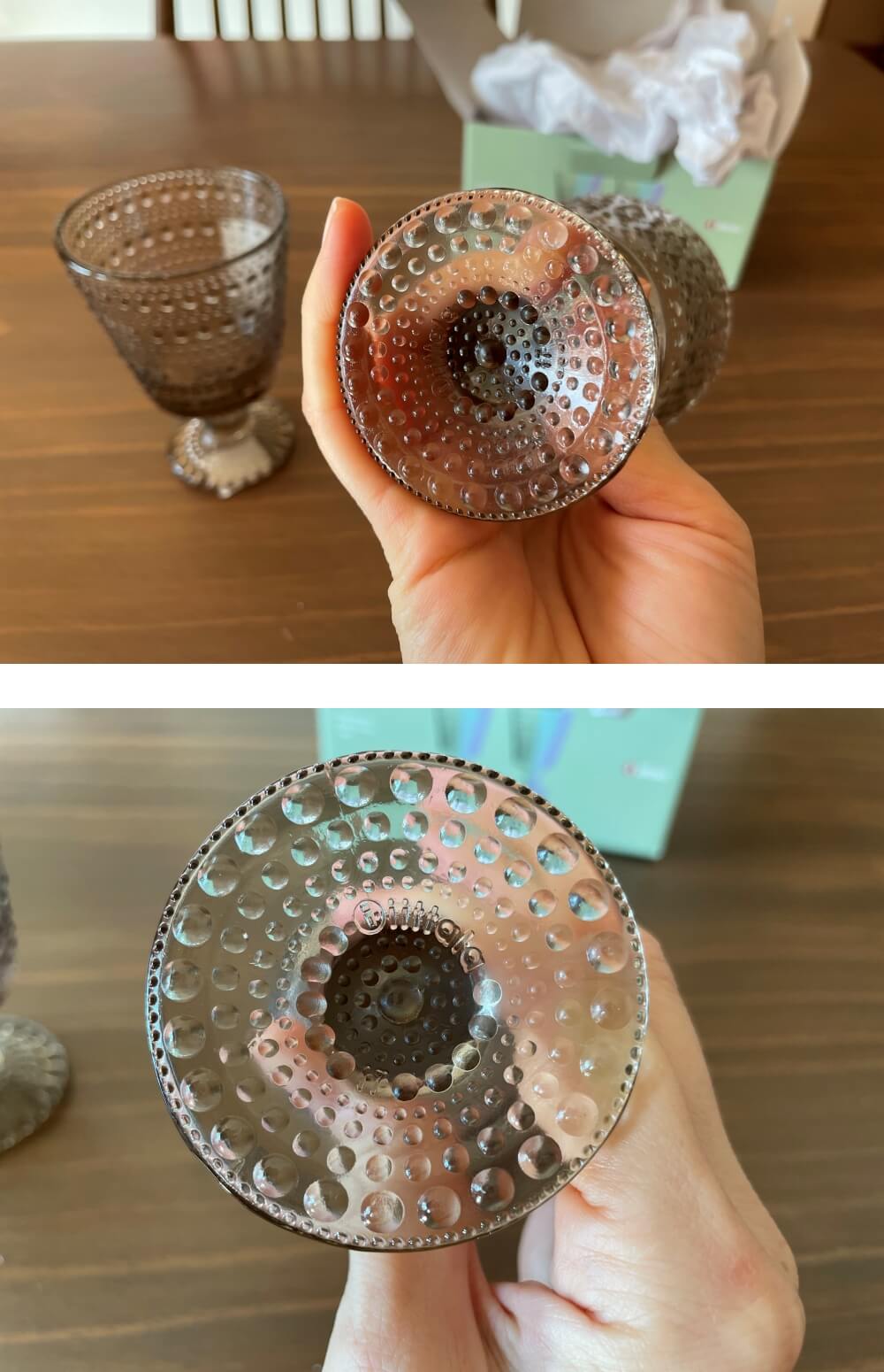 이딸라 가스테헬미 유니버설 글라스 - 바닥 모습