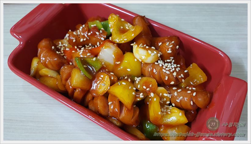 소시지야채볶음
