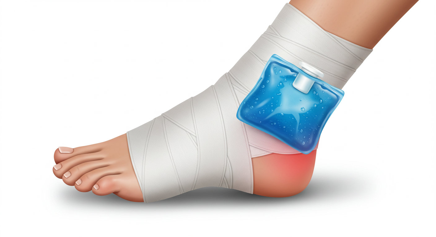 다친 발목, 발목 응급처치, 발목 재활운동