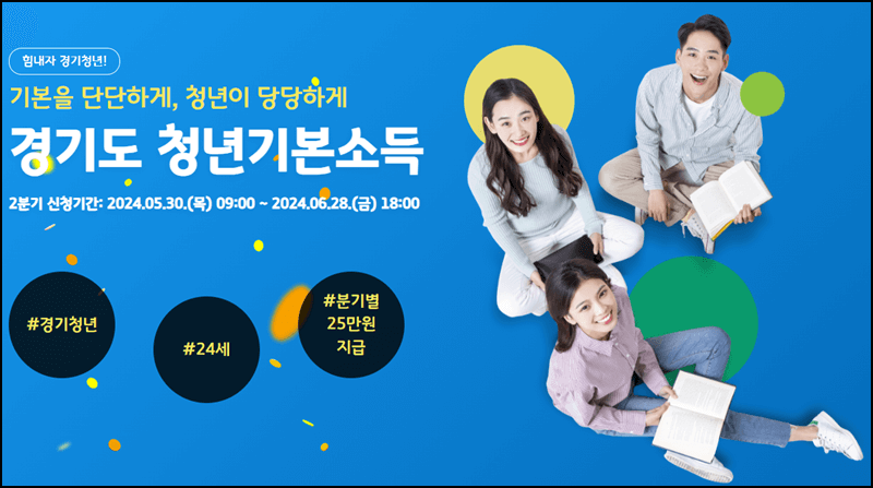 청년기본소득 지원방법 설명