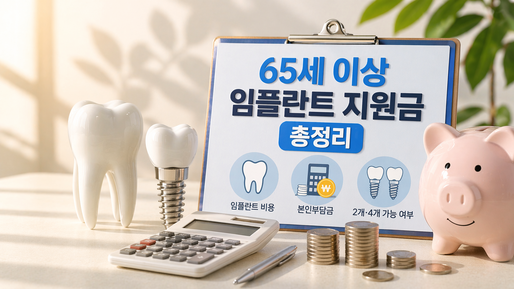 65세 이상 임플란트 지원금 총정리 임플란트 비용, 본인부담금, 2개&middot;4개 가능 여부까지
