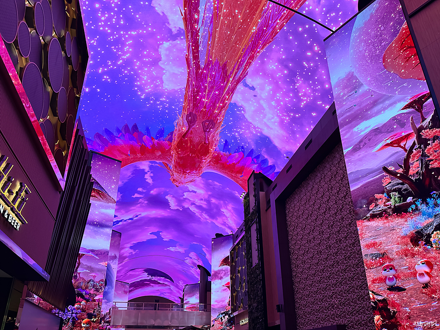 영종도 인스파이어 엔터테이먼트 리조트 미디어 아트 오로라