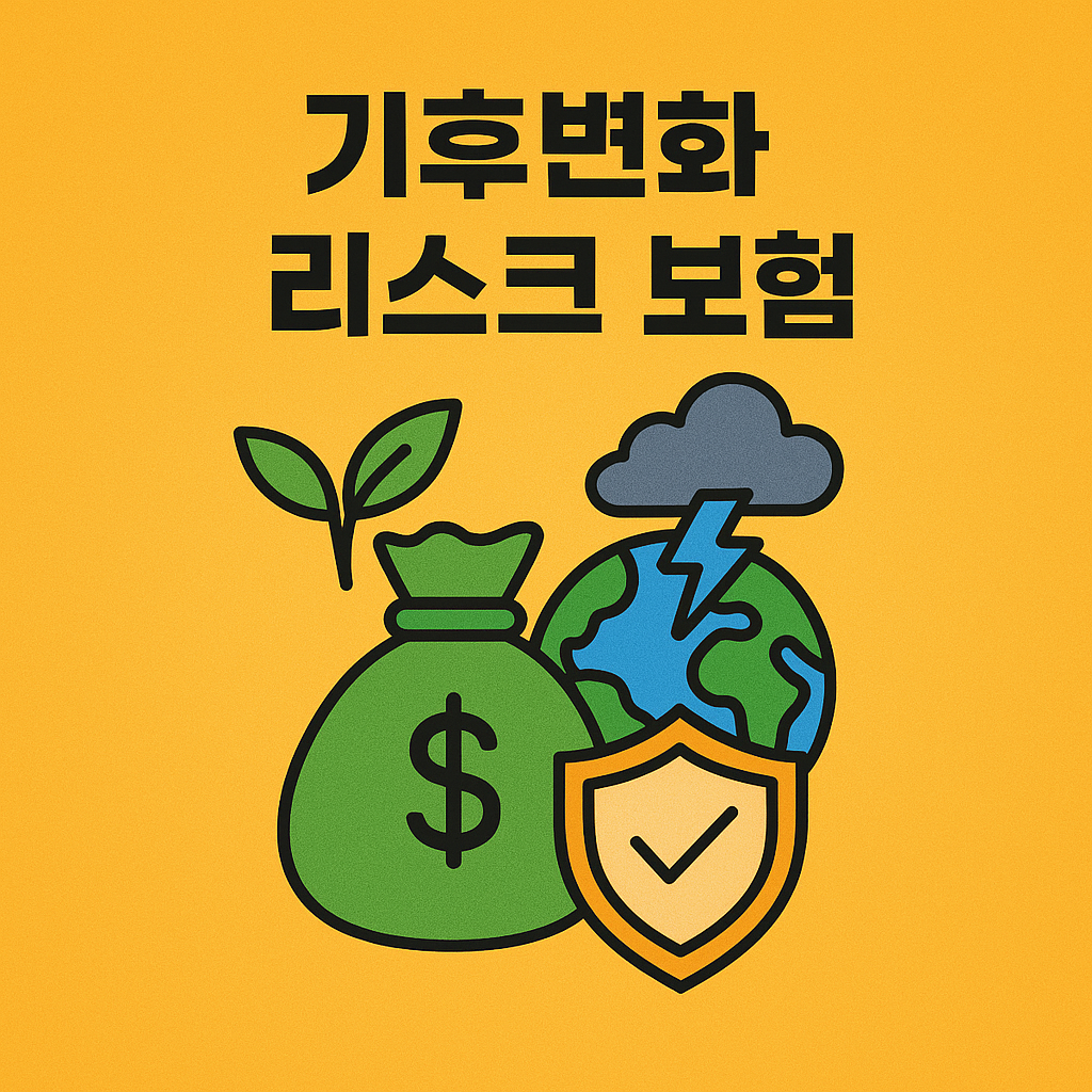 기후 리스크 보험 이미지