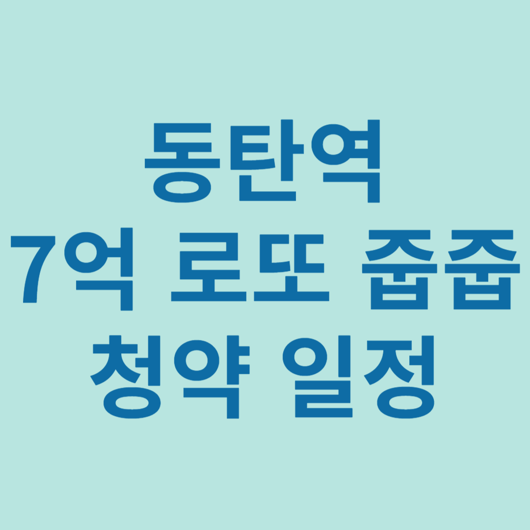 동탄역 로또 줍줍