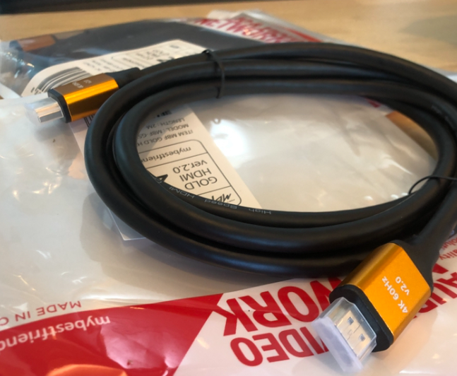 엠비에프 HDMI V2.0 골드 케이블