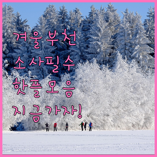 겨울철 부천 소사구 실내외 가볼만한곳..