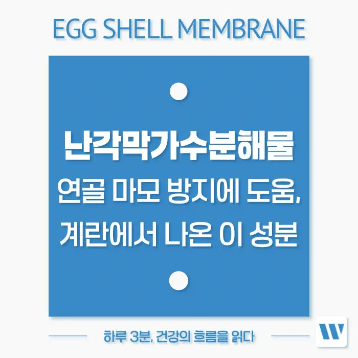 난각막가수분해물 효능, 복용법