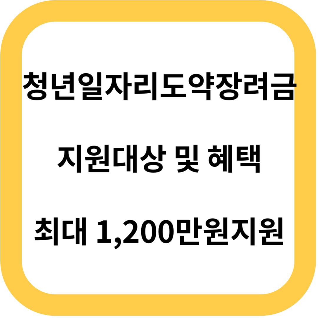 청년일자리도약장려금
