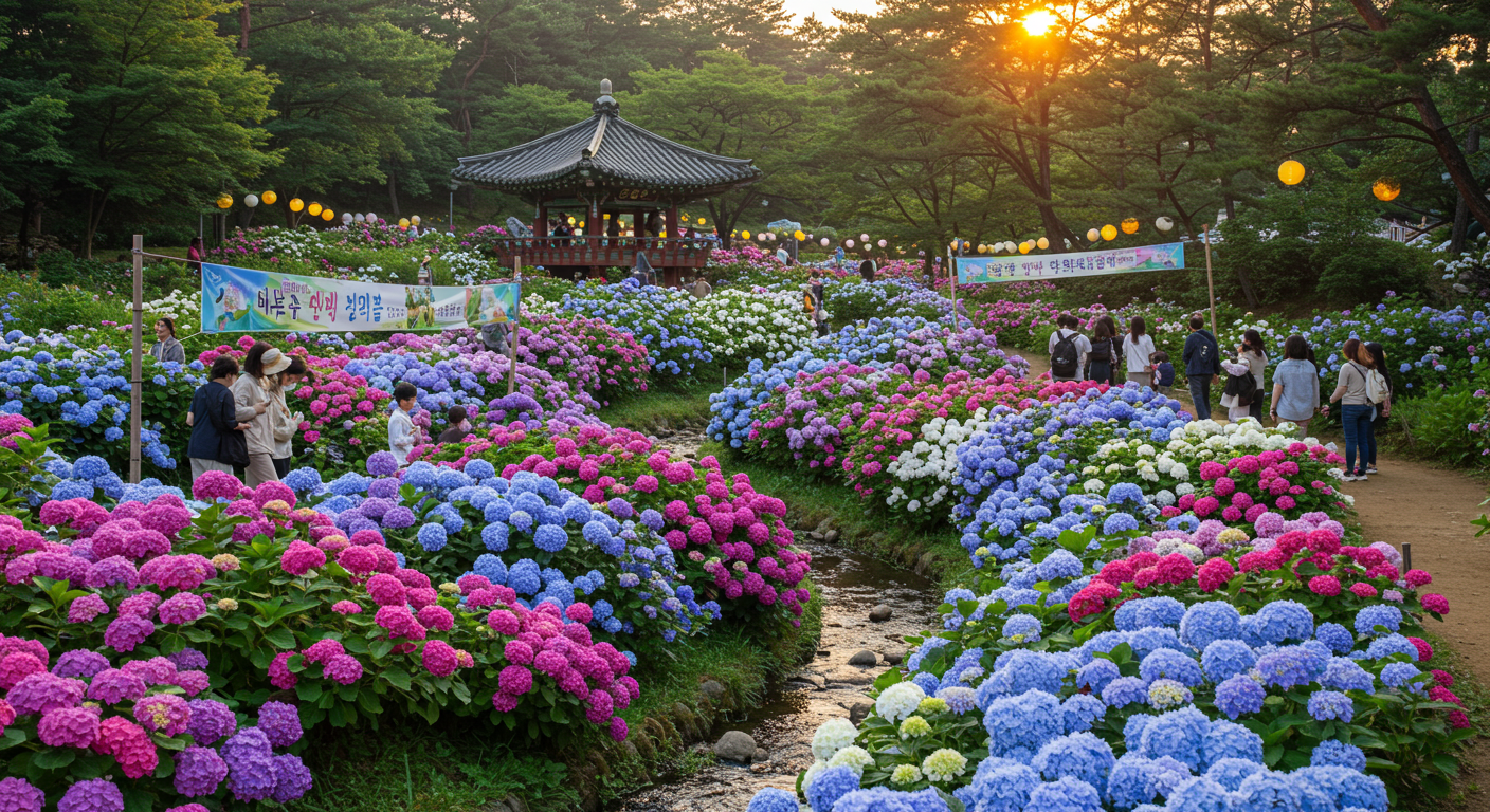 [공주 수국축제] 색동수국정원 인생샷 명소🌸 주차·입장료 총정리