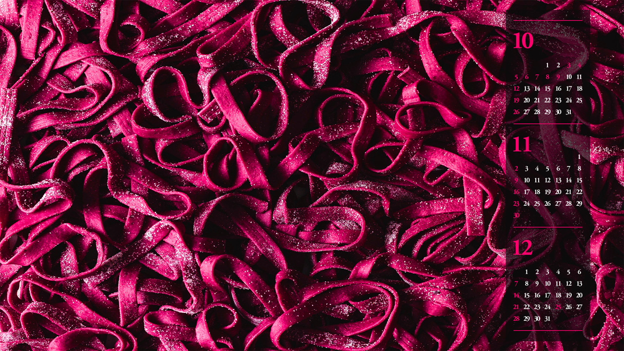 12 자색 파스타면 B - 2025년11월 노트북배경화면