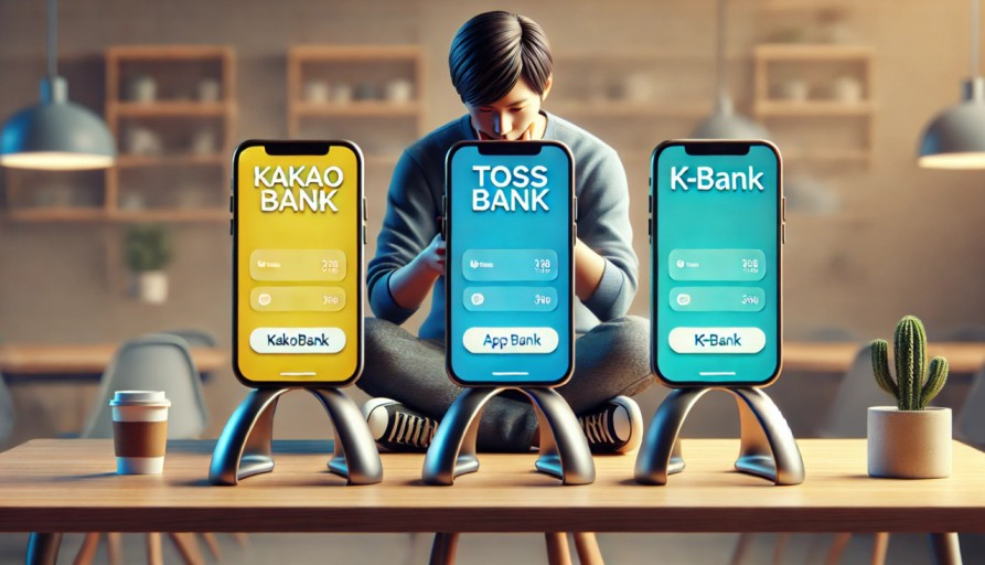 토스, 마이뱅크, 뱅크샐러드, 케이뱅크의 연 이자 비교