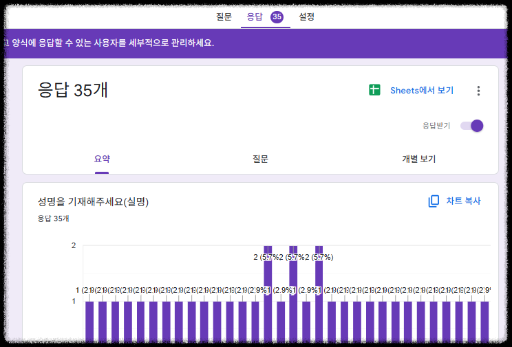 마케팅 실무에 활용하는 구글 설문지 만들기 ❘ 설문 응답 및 엑셀 분석 방법 템플릿 활용 실무 응용 실시간 알림 설정 응답 제한 설정, 교육/비지니스 설문 설정