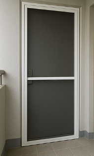 아파트 현관 방충망