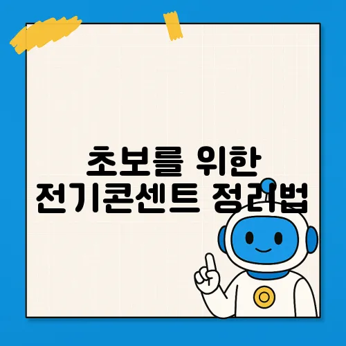 초보를 위한 전기콘센트 정리법