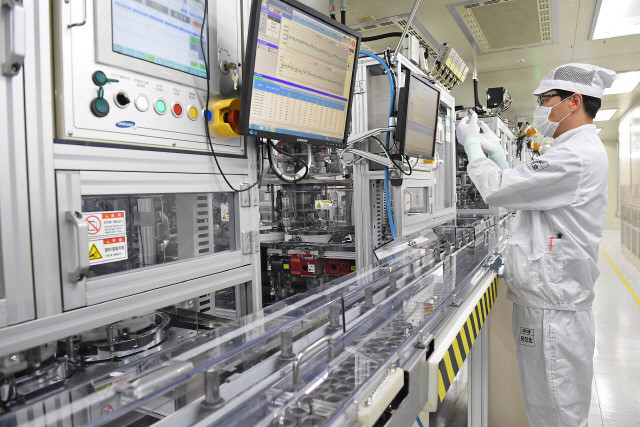 삼성SDI 배터리 공정라인 사진