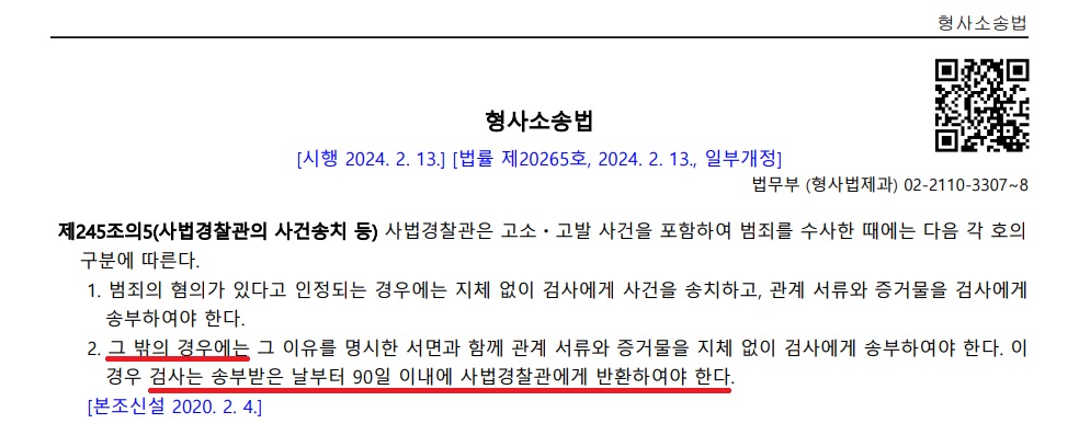 형사소송법-제245조의5