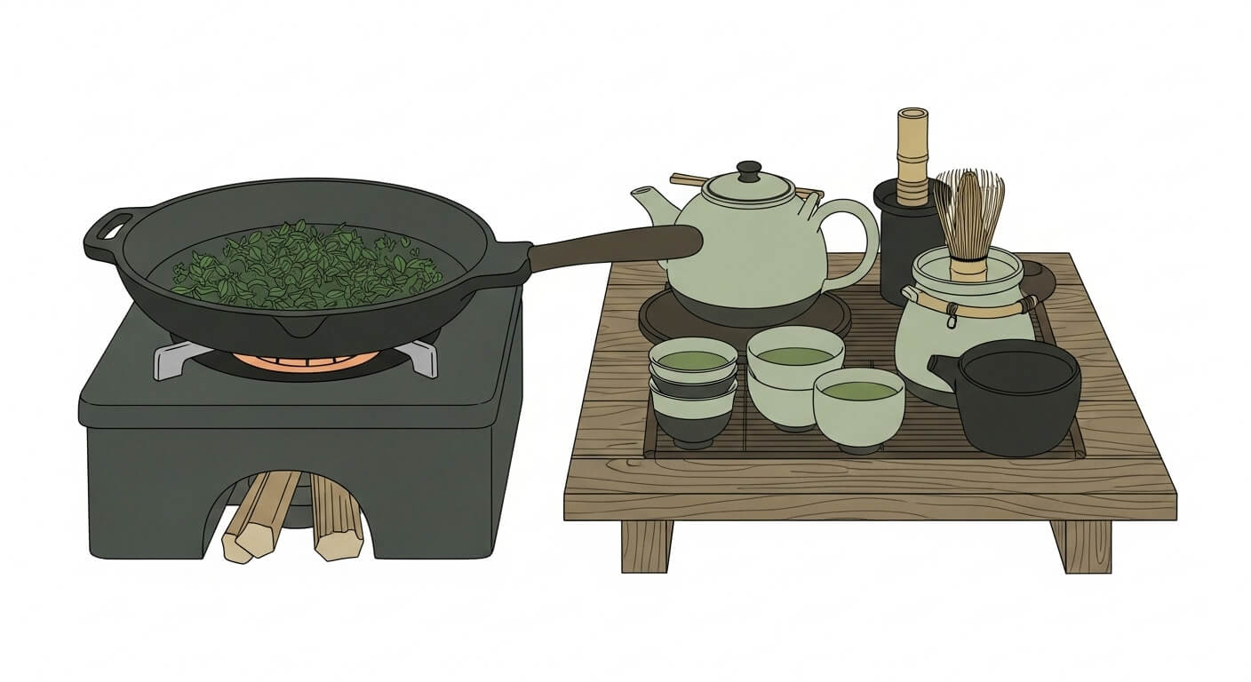 한국의 차 문화 &ndash; 덖음의 미학과 정적인 다도