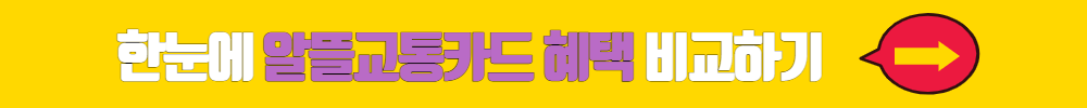 알뜰교통카드 비교하기