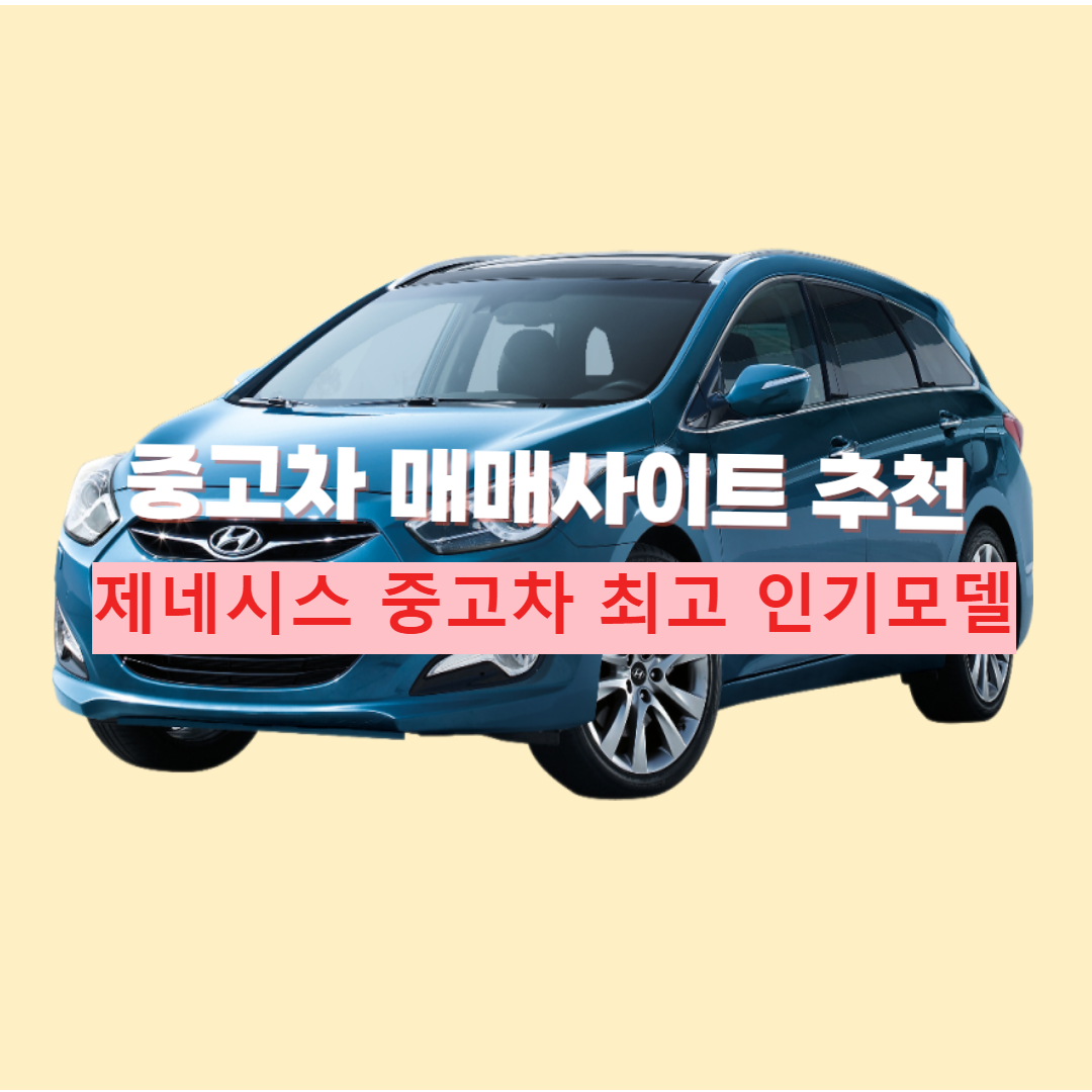 중고차 매매 사이트 추천 제네시스 중고차 소개