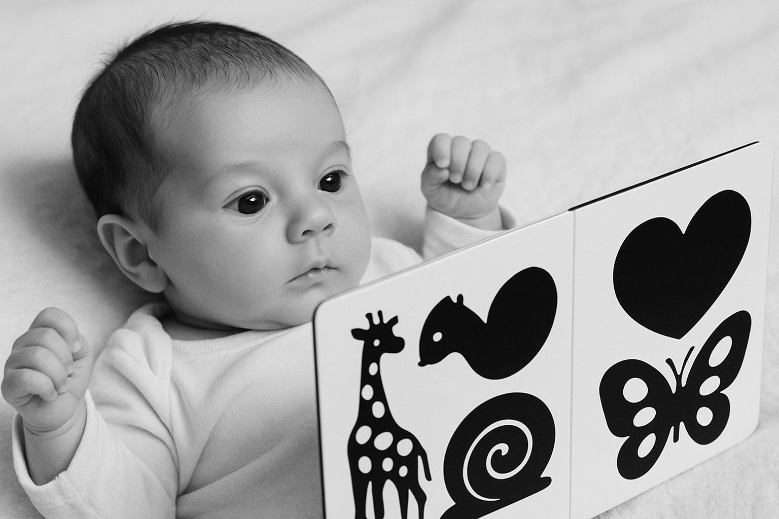 신생아 흑백 그림책, 왜 필요할까?