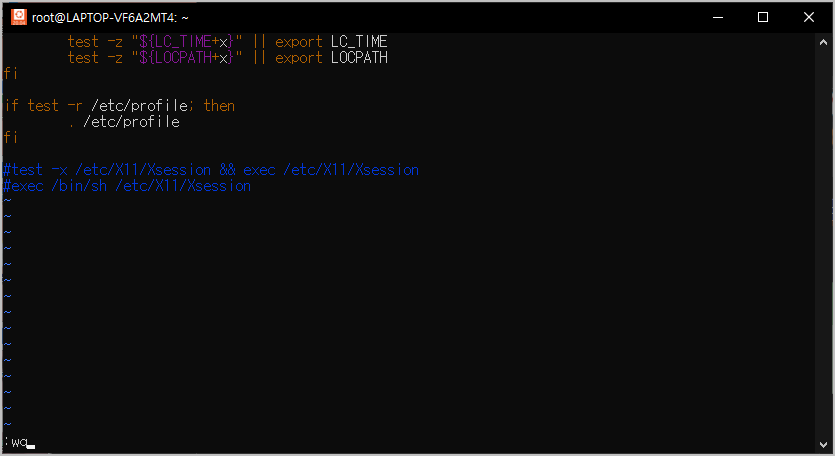 startwm.sh 편집하기