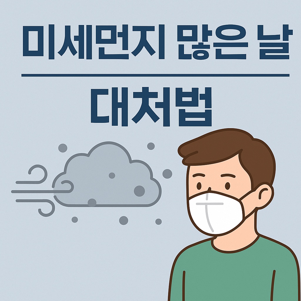 미세먼지 많은 날 대처법