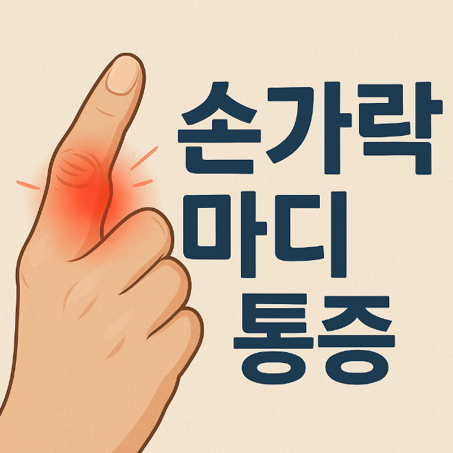 손가락 마디 통증 원인 확인