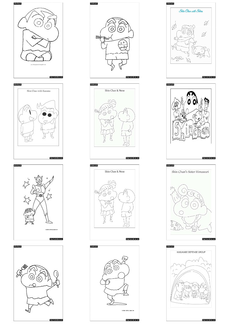 짱구 색칠공부 도안