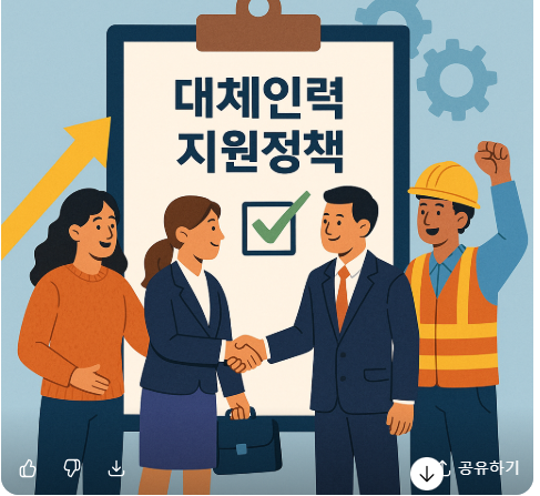 고용노동부 대체인력 지원제도사진
