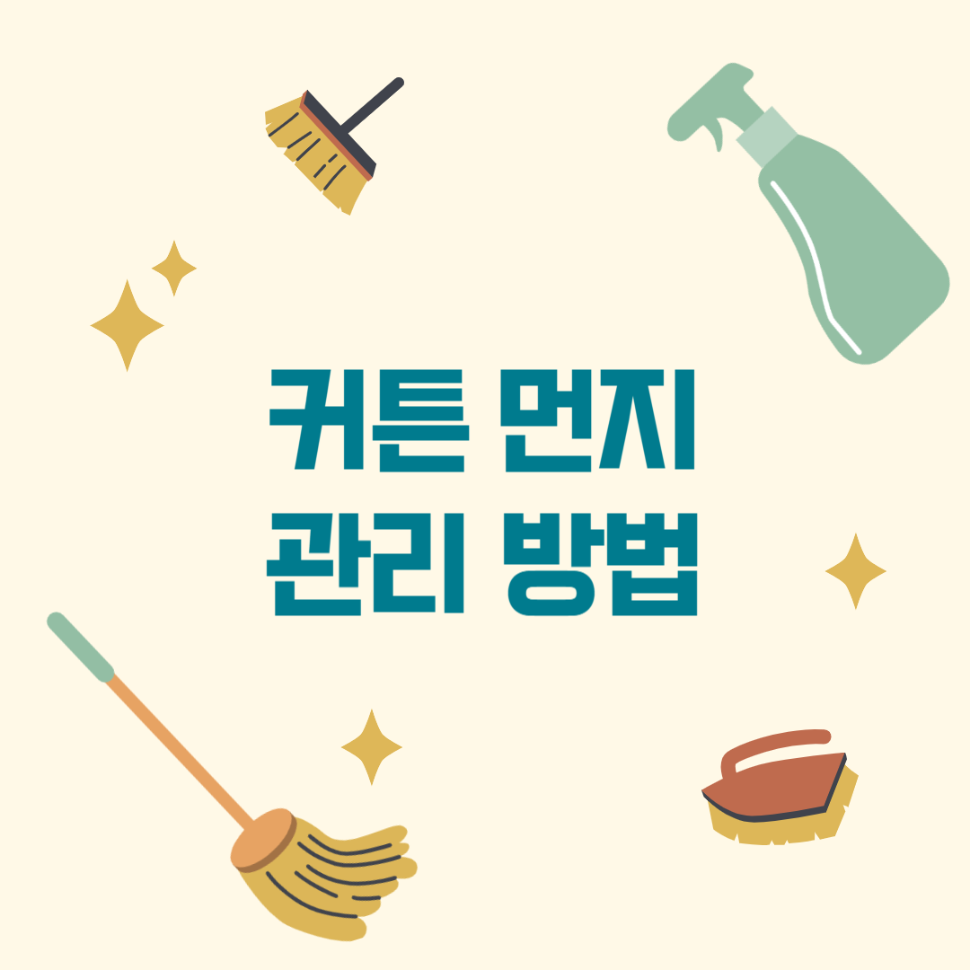 커튼 먼지 관리 방법