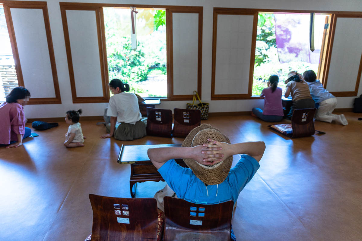 무계원 사랑채에서의 휴식공간