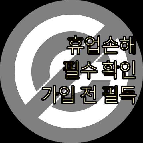 운전자보험 휴업손해, 가입 전 필수 ..