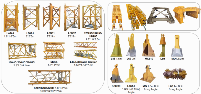 타워크레인 마스트 길이와 붐 길이 기준 총정리