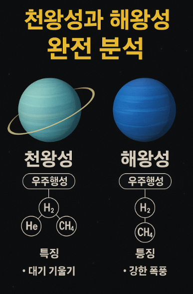 천왕성과 해왕성 완전 분석