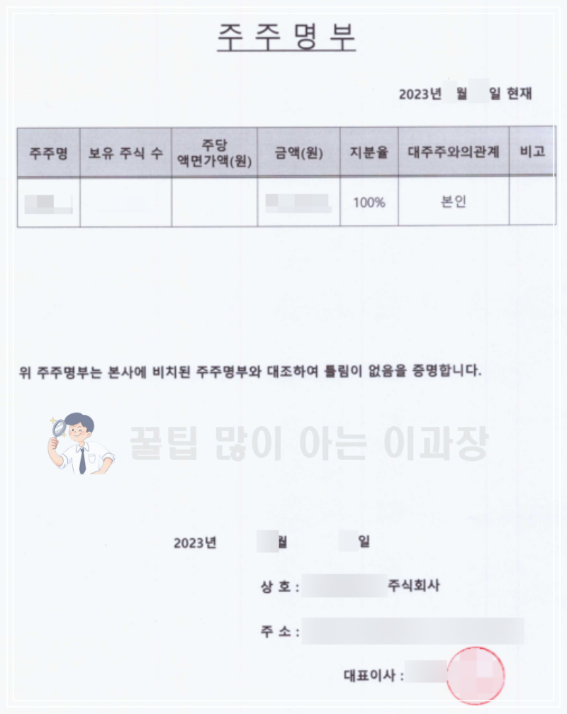주주명부