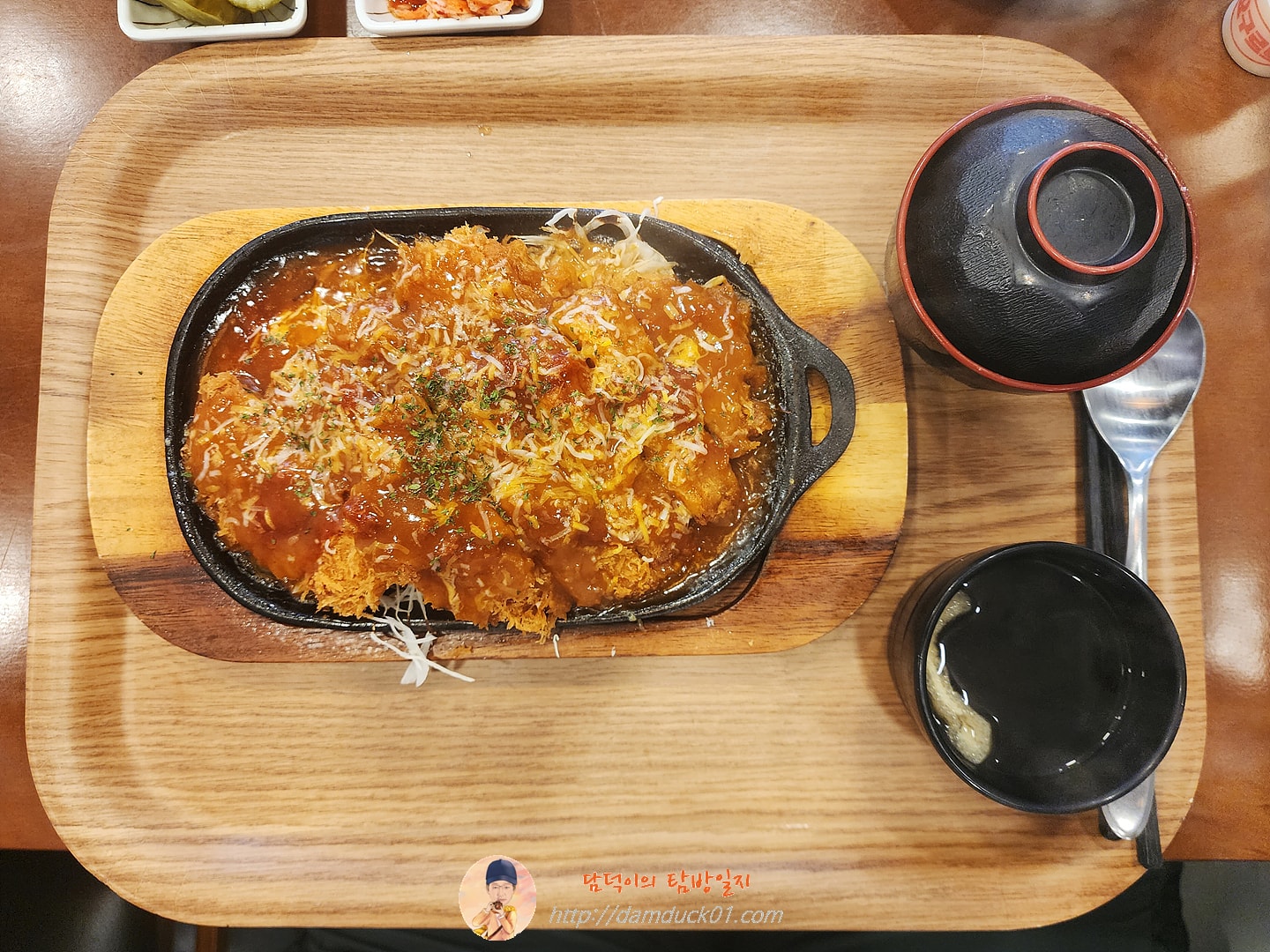 철판매운더블돈가스