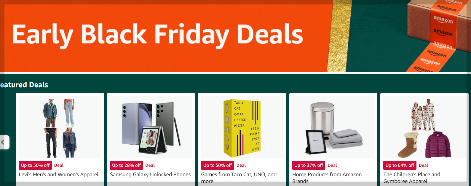 아마존 블랙프라이데이 얼리 딜