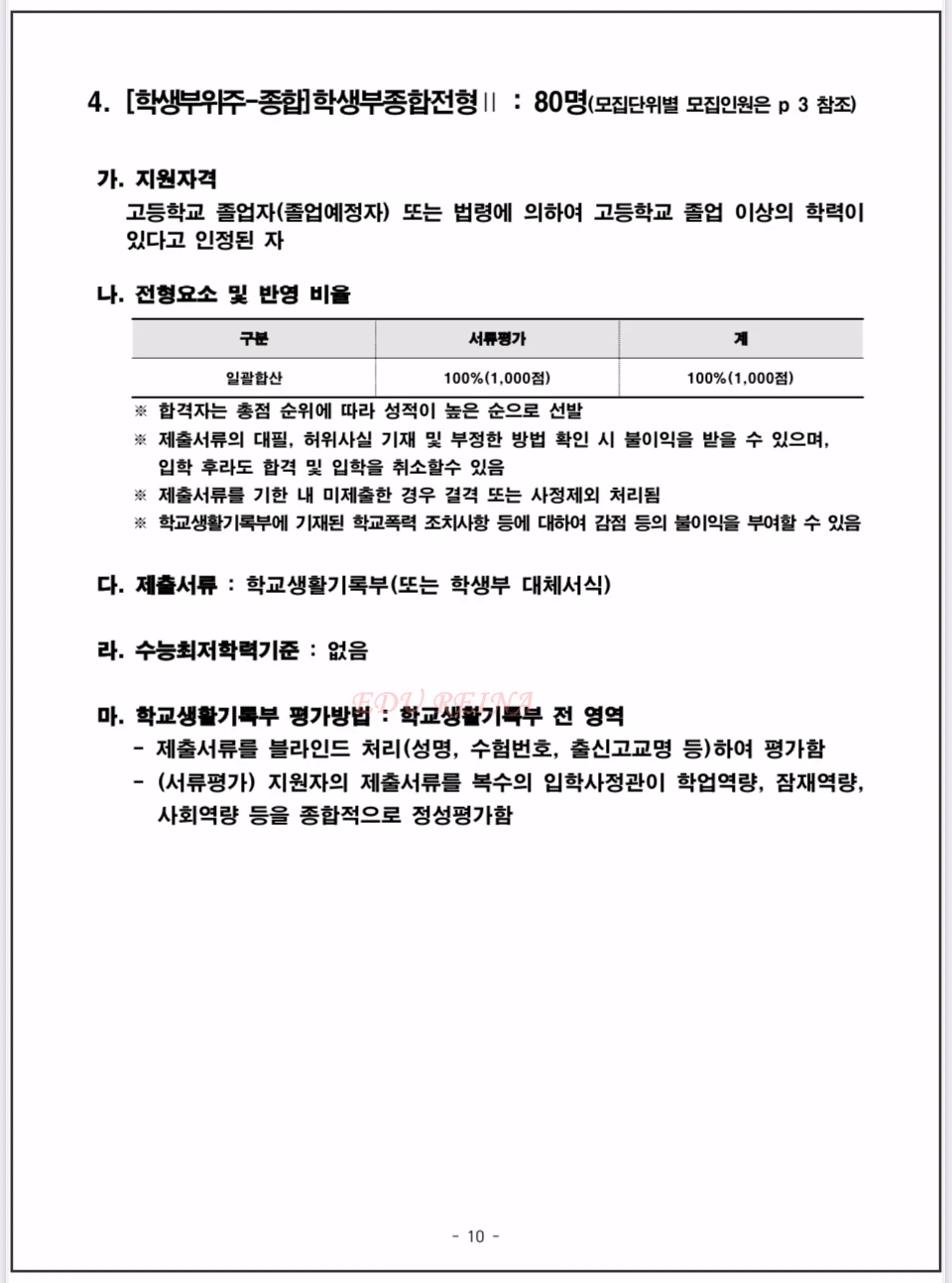 2026서울시립대수시-학생부종합전형II