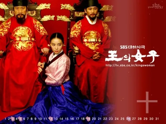 왕좌에 앉은 군주와 그 곁의 여인, 감정과 정치가 뒤엉킨 인간의 욕망을 상징한 장면