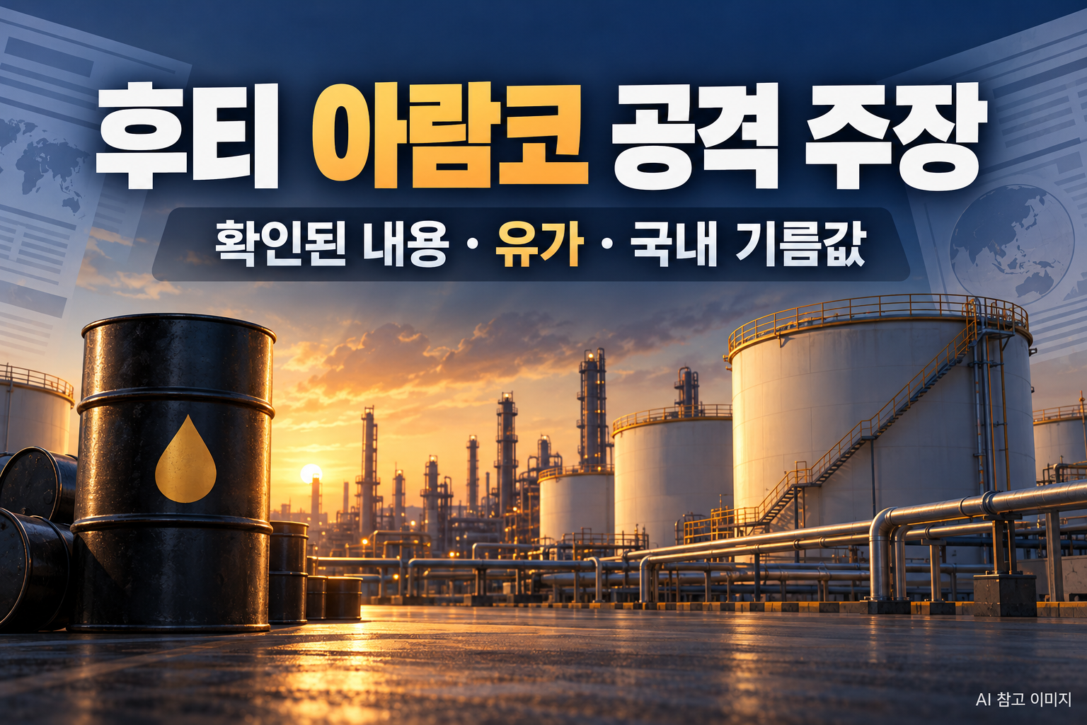후티 아람코 공격 주장｜확인된 내용&middot;국제유가&middot;국내 기름값 영향