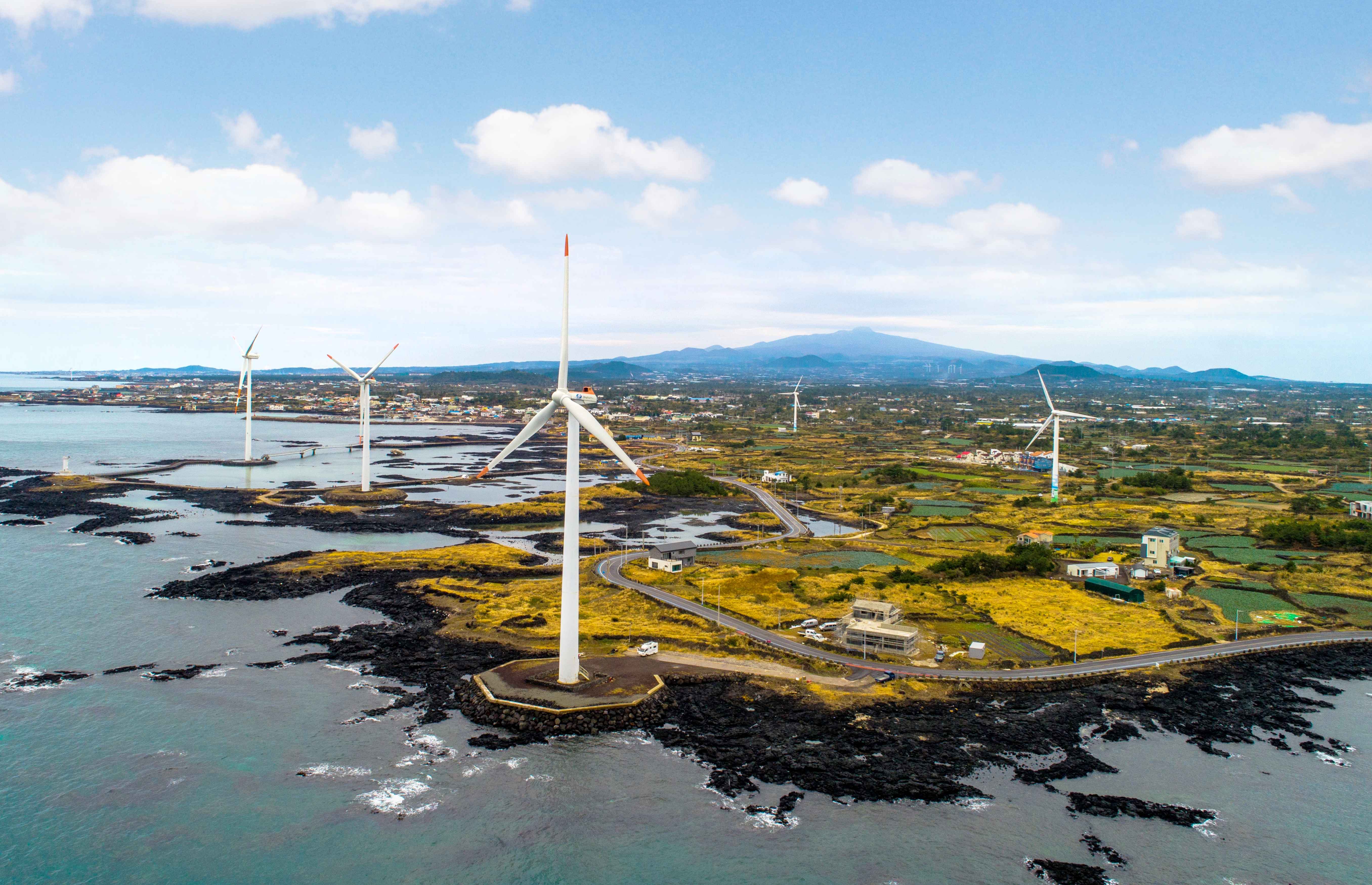 제주 신창풍차해안도로