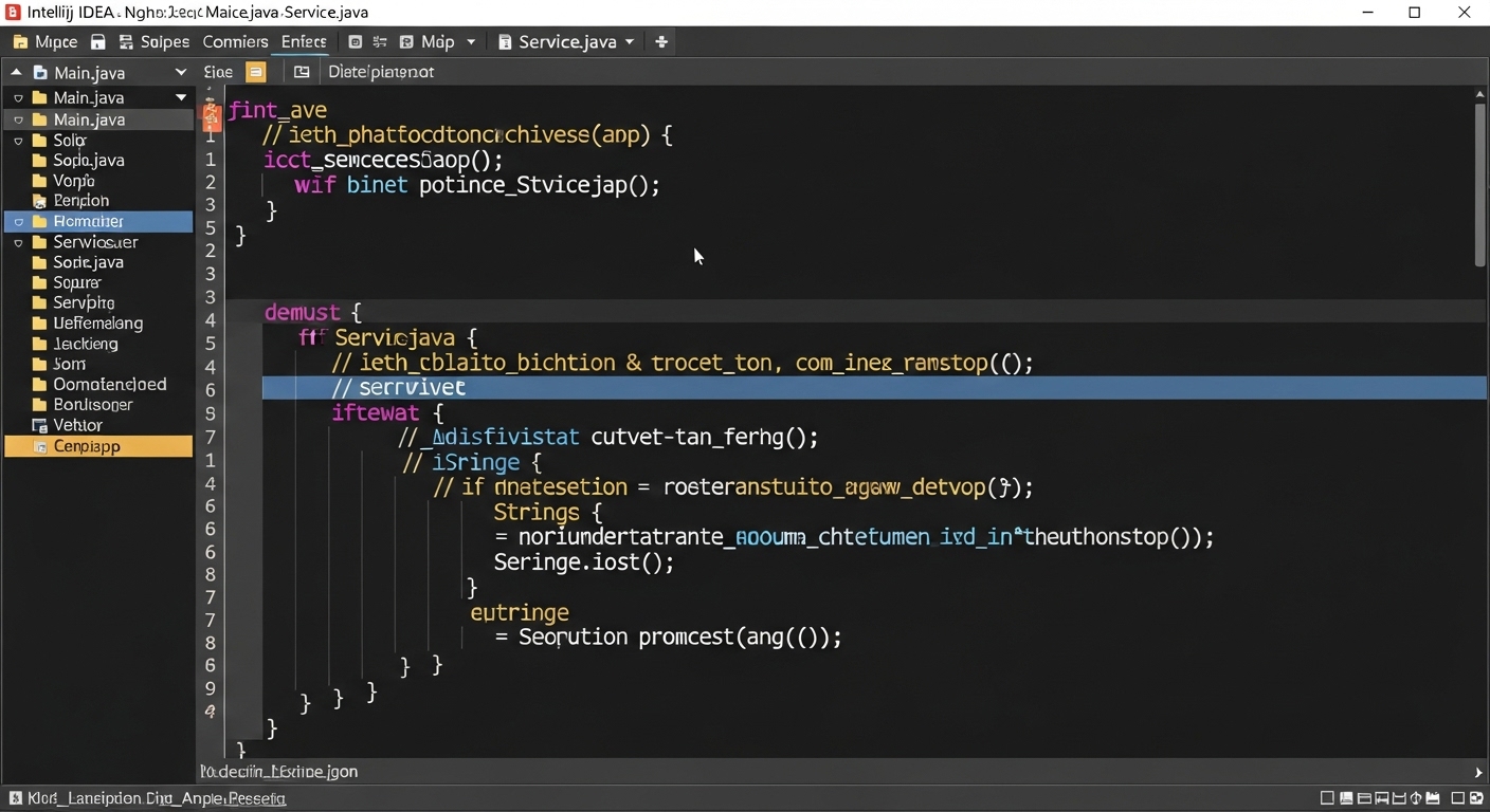 java 코드 자동 정렬 예시